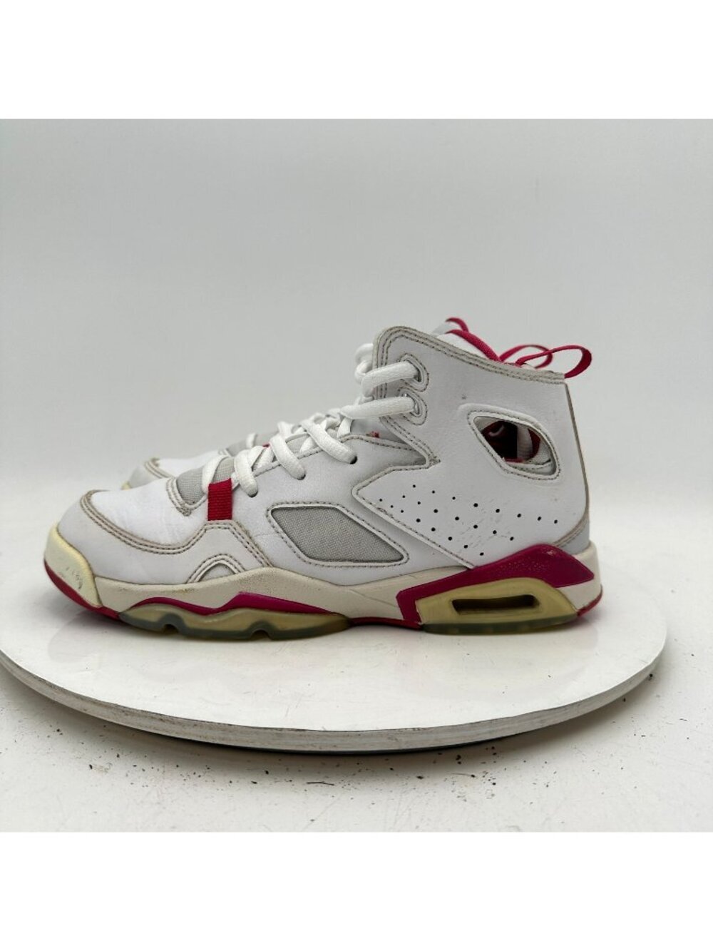 Nike Air Jordan Flightclub Youth Size 4.5 Women 6 DM1685 102 White Hibiscus Shoe